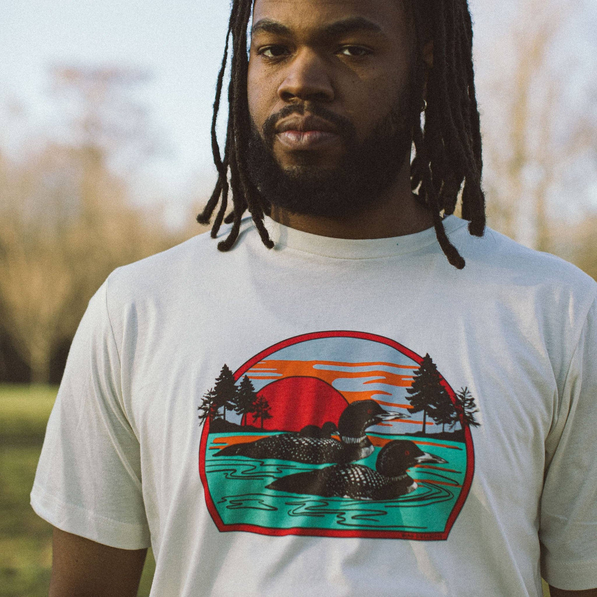 Retro Common Loon Lightweight Tee