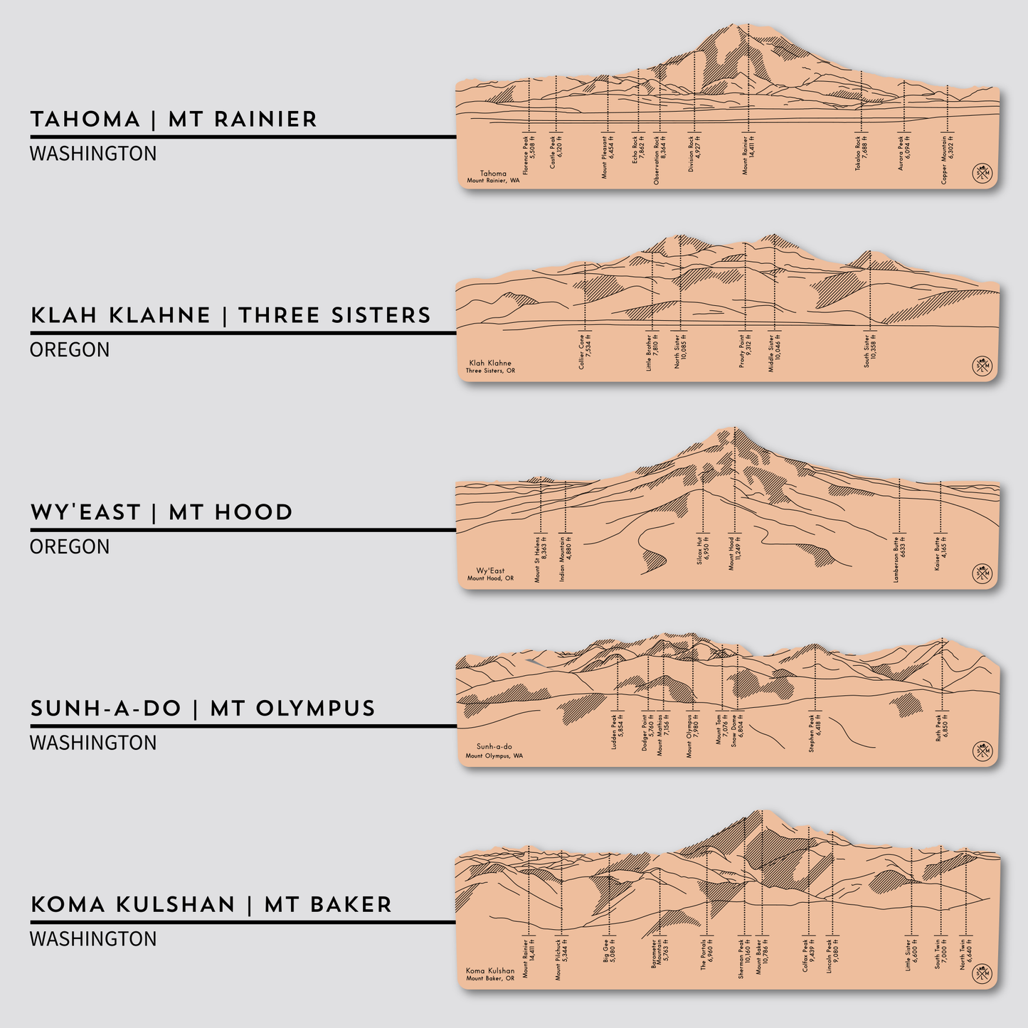Mountainscape Votives