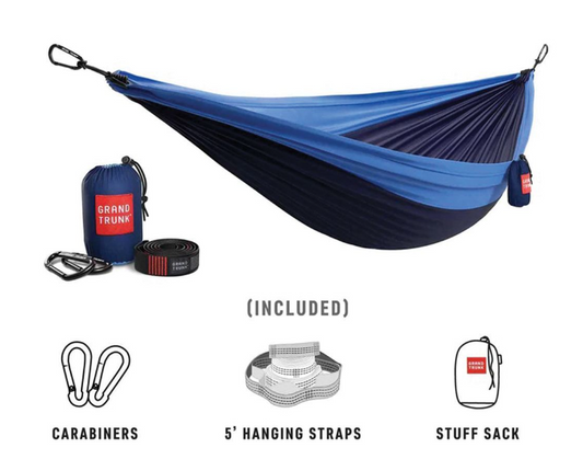 Grand Trunk Double Deluxe Hammock w/Straps