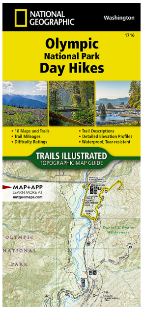 NG Olympic National Park Day Hikes Map No.1716
