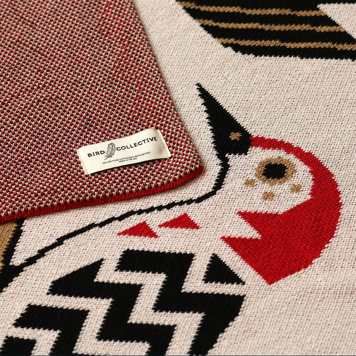Woodpeckers of North America Knit Blanket