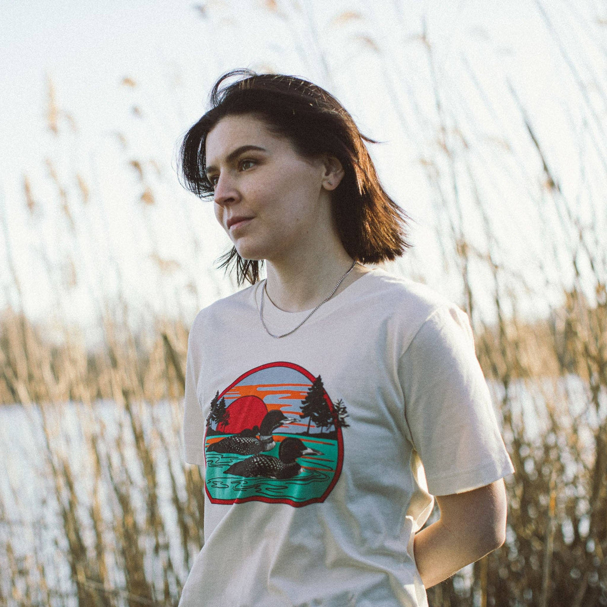 Retro Common Loon Lightweight Tee