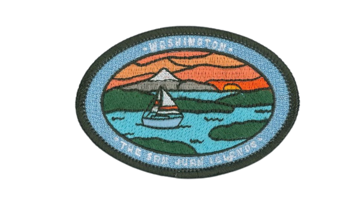San Juan Islands Washington stick-on patch