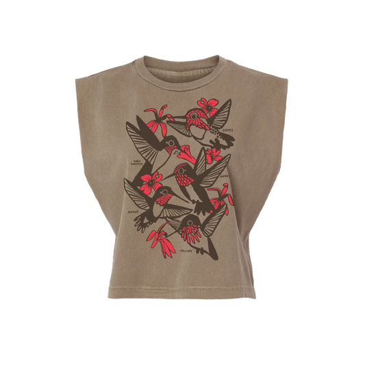 Hummingbirds Boxy Tank