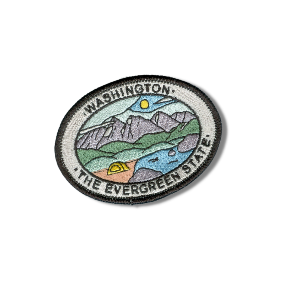 Camp Evergreen State Washington stick-on patch